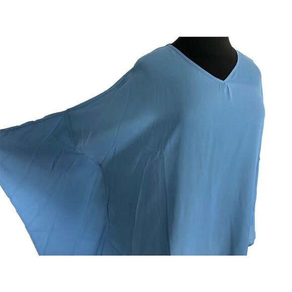 Dare to Be Stylish OS 2X Rose Pink Chiffon Mumu Top Sheer Art To Wear Lagenlook - Picture 2 of 5